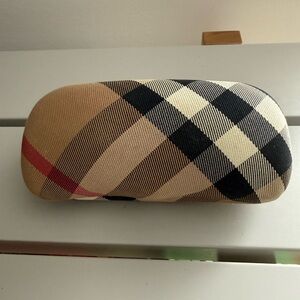 Burberry Tan Plaid Sunglasses Case